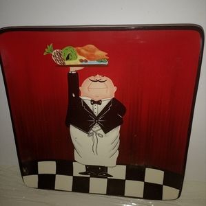 Two decorative plates